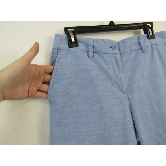 Talbots Size 6 Perfect Shorts 10.5" Light Blue Mid Rise Knee Length Bermudas - Picture 3 of 7